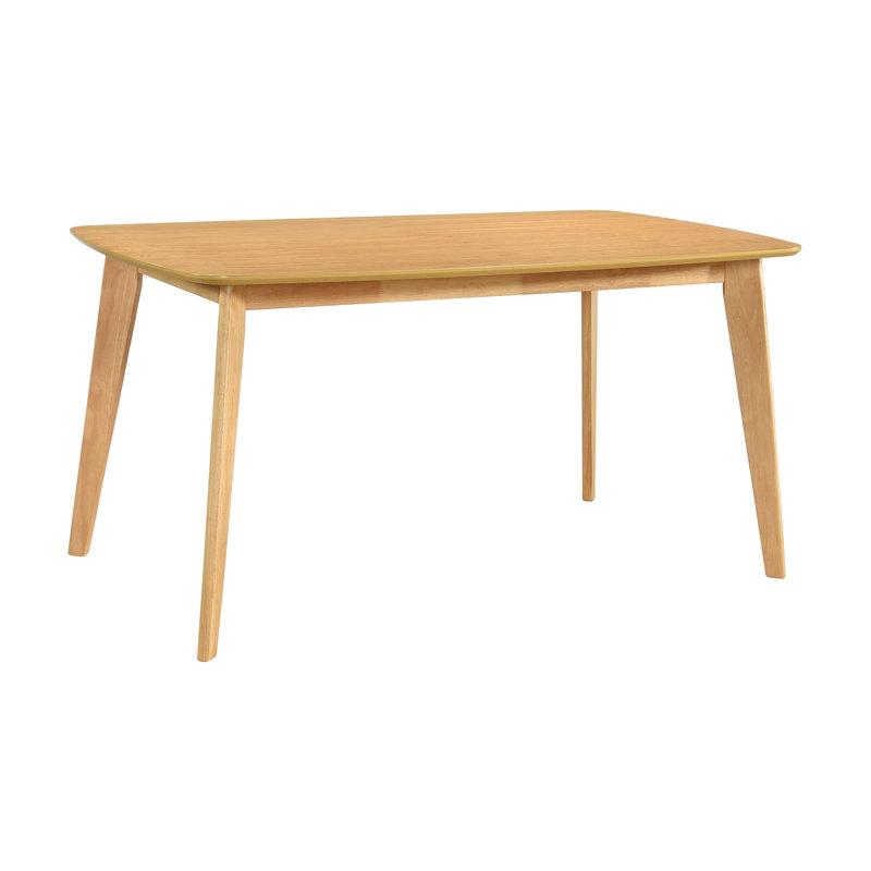 Table de salle à manger 6 places en chêne naturel avec placage en frêne et meubles en bois d'ingénierie