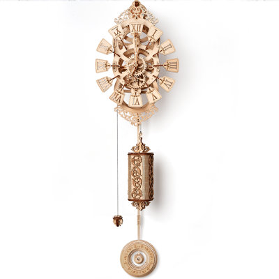 Wood Trick Pendulum Clock Wooden 3D Mechanical Model Kit Puzzle