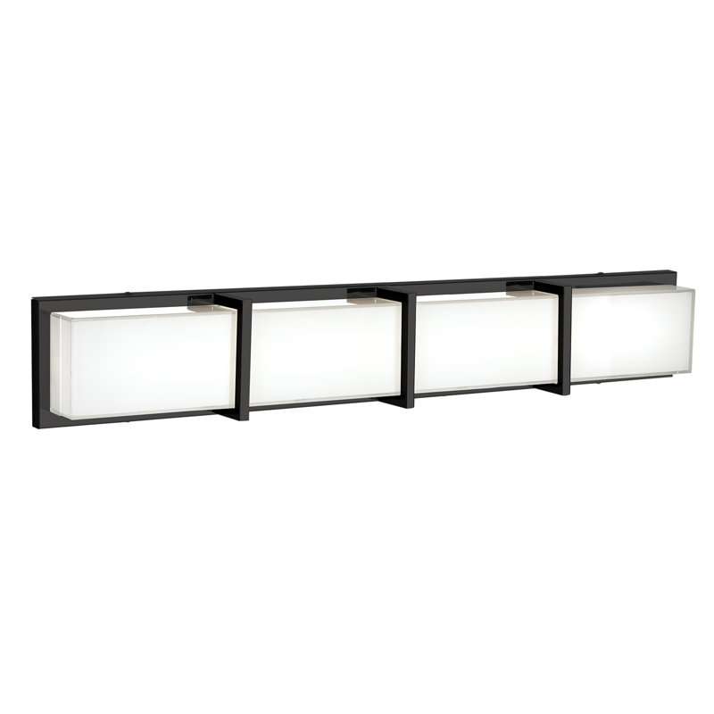 Watford Dimmable LED Bath Bar, Black