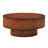 Eames Modern Organic Burl Veneer Round Coffee Table with Thick Top and Pedestal Base-125959325