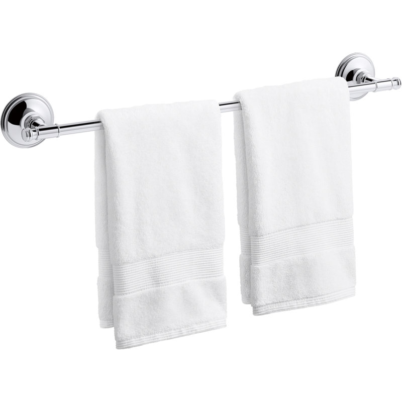 Eclectic Towel Bar, Polished Chrome, 18"W