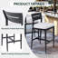 Tabourets d'extérieur en aluminium avec coussins Sunbrella-1712834444