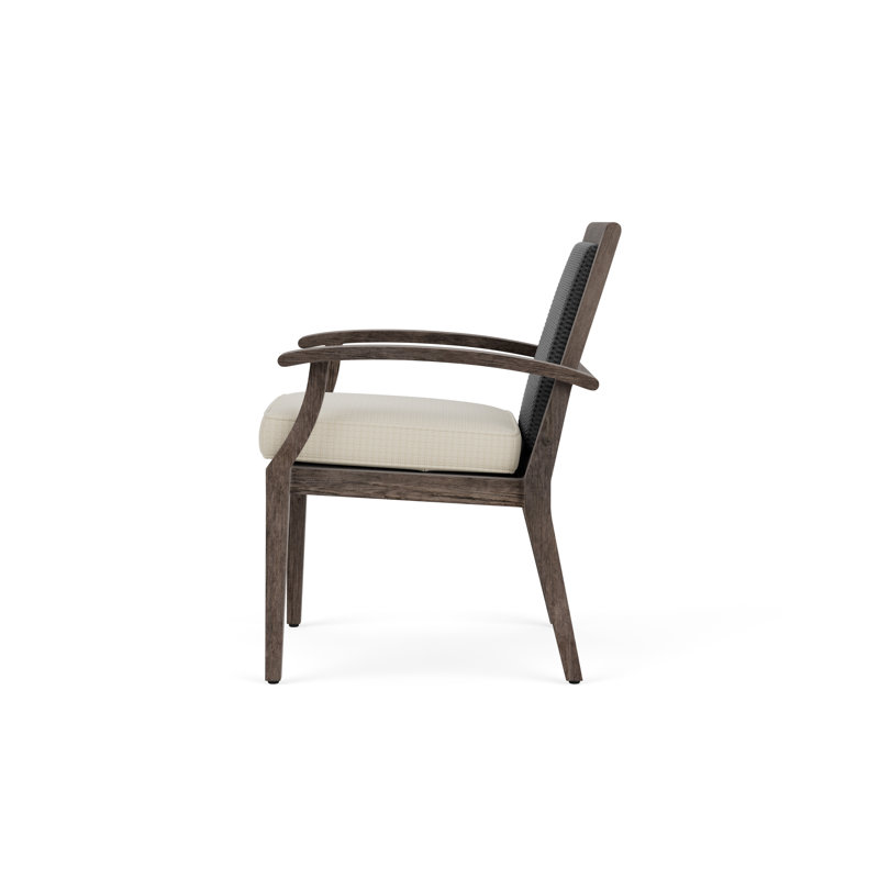 Frontier Outdoor Dining Armchair, Calidora Mist, Charcoal