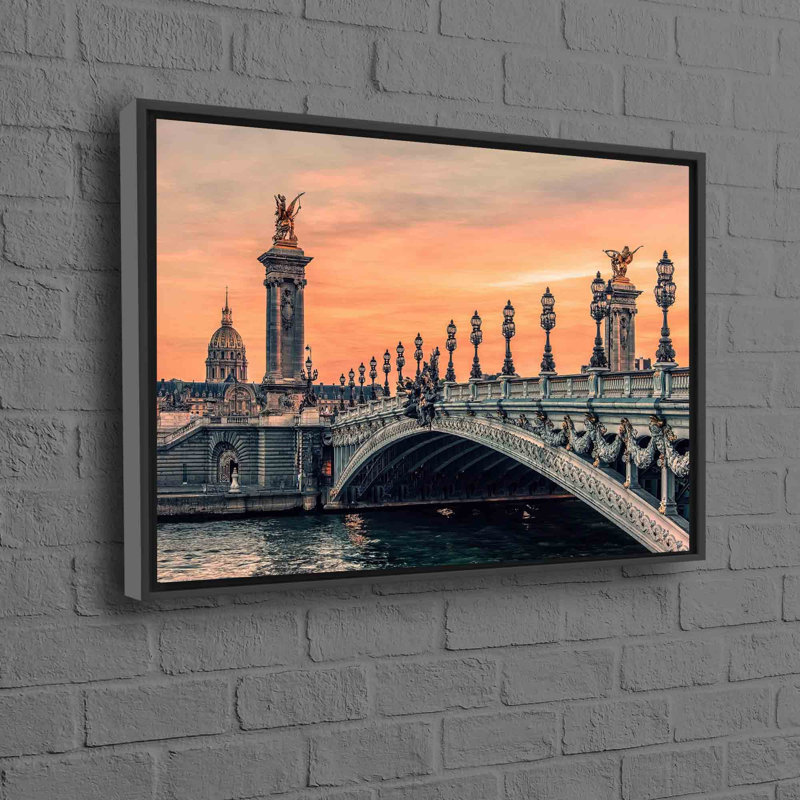 Print on Canvas, 25 cm H x 35 cm W, Framed Print without Mat, Black