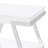 Rectangular Side End Table White High Gloss