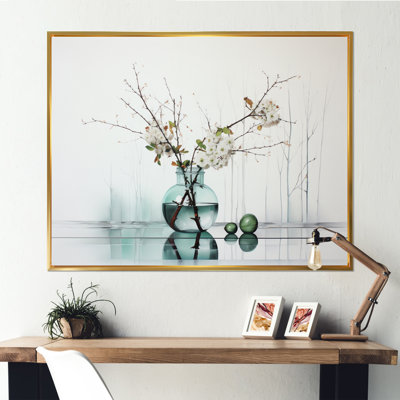 Reflections and Simplicity Vase II sur toile