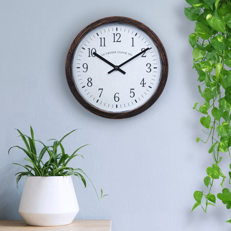 9.8" Peedu Quartz Wall Clock with Hidden shelf