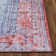 Nile Vintage Medallion Flatweave Blue/Red Machine Washable Area Rug