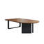 Table de conférence moderne et minimaliste en bois massif de 62,99 pouces-1374304644