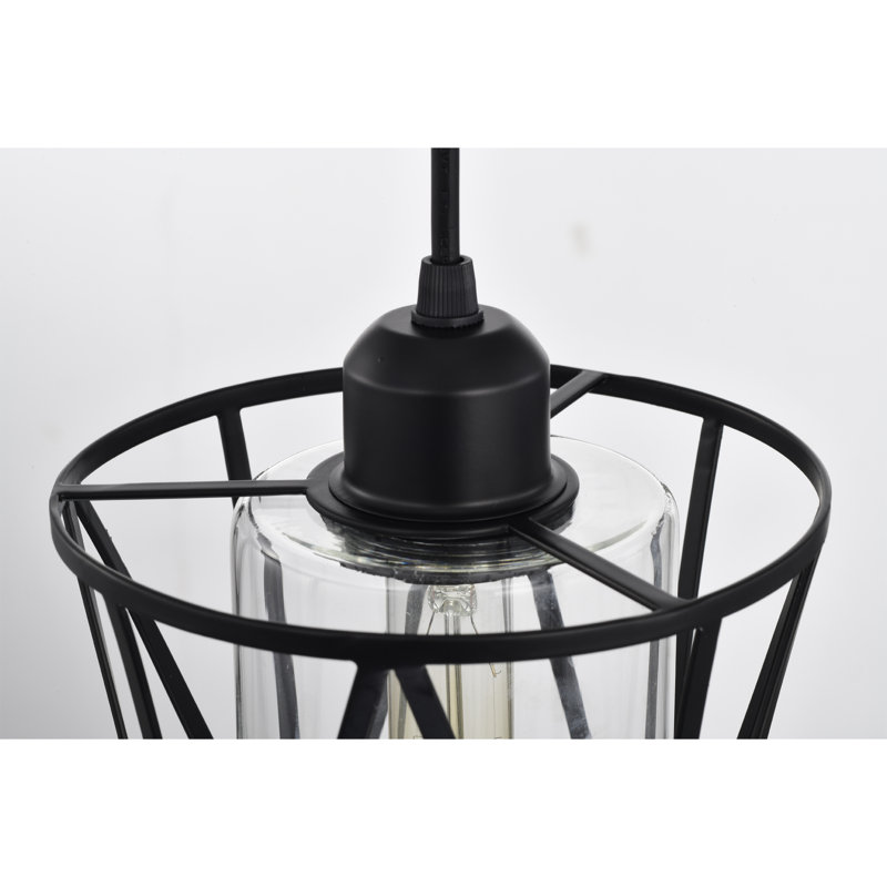 Luminaire suspendu cylindrique à 1 lumière DEL L Letham