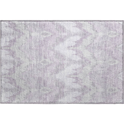 Premium Machine Washable Prisco Lavender Rug