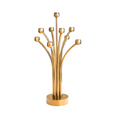 Vergogna Stainless Steel 9 Light Candelabra