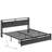 Bed Frame With Storage Headboard, Charcoal-462998366-462998365