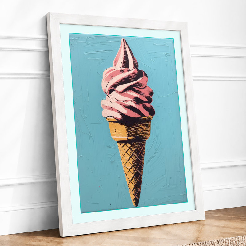 Soft-Serve Dream Modern - Framed Print, A1 - 84.1 x 59.4 cm, White