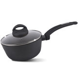 Nutrichef Replacement Part-Saucepan Pot With Lid, 1.7 Quart, Small, BLACK