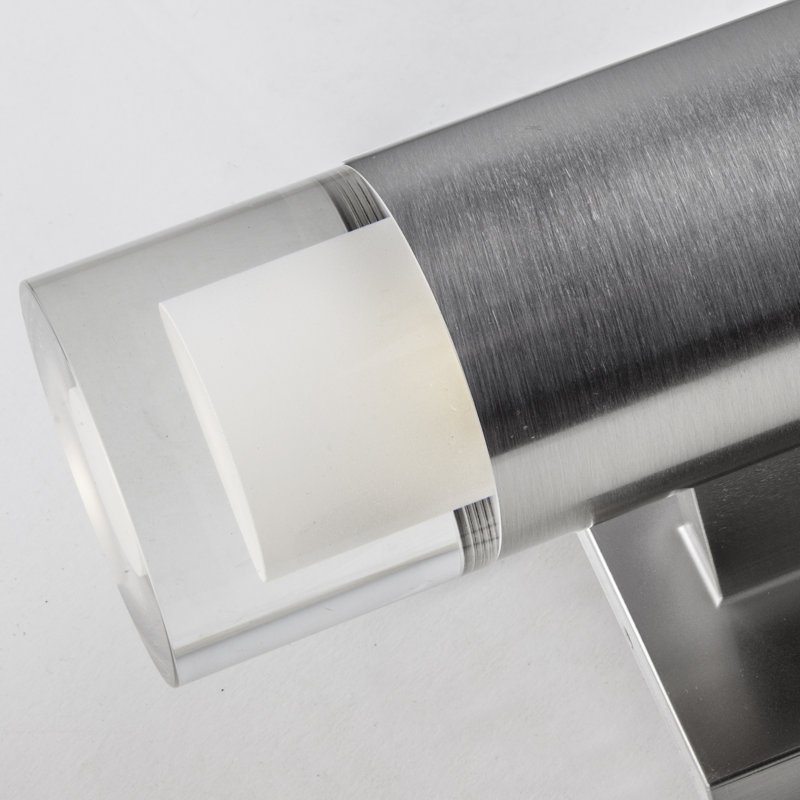 Stinnett Metal and Steel Wall Light, Stainless Steel