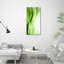 Green Waves Background - Wrapped Canvas Print