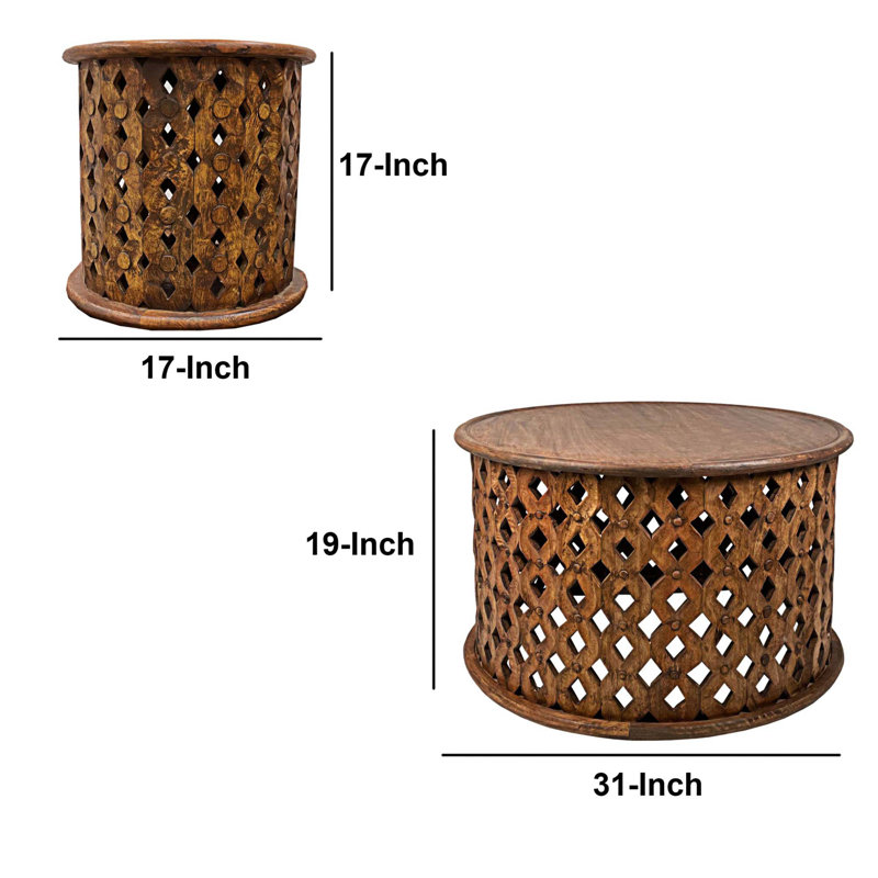Ensemble de tables basses 2 pièces Deepak