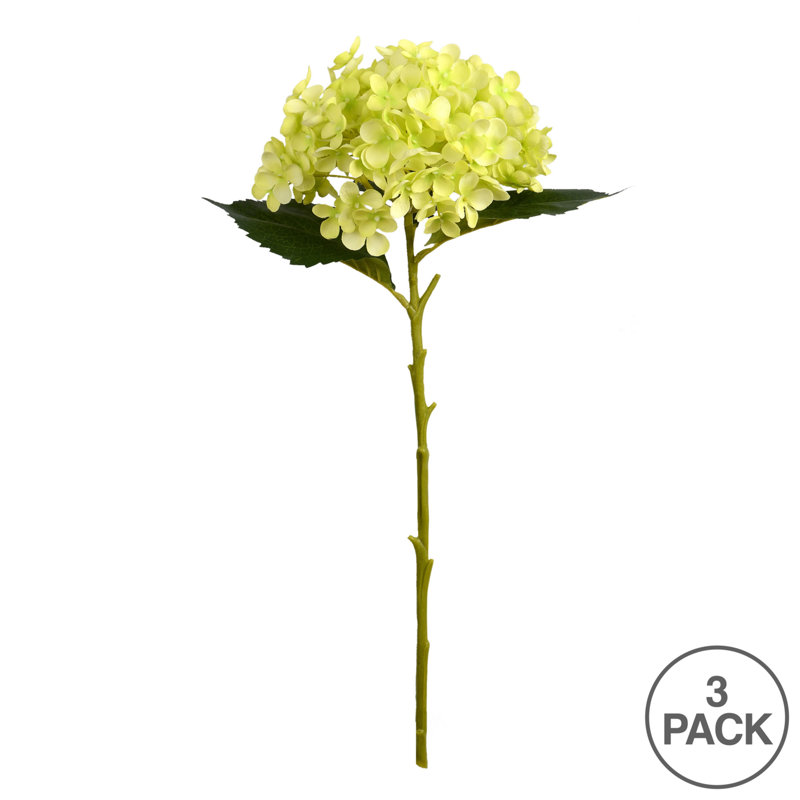 Artificial Mini Hydrangea Spray, Green