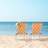 Orange&White Metal Folding Beach Chair(Set Of 2)