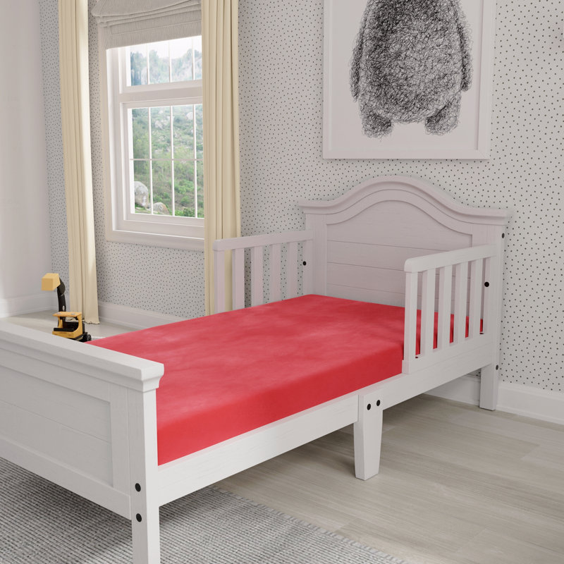 Matelas simple rouge 5 po avec housse résistante à l'eau