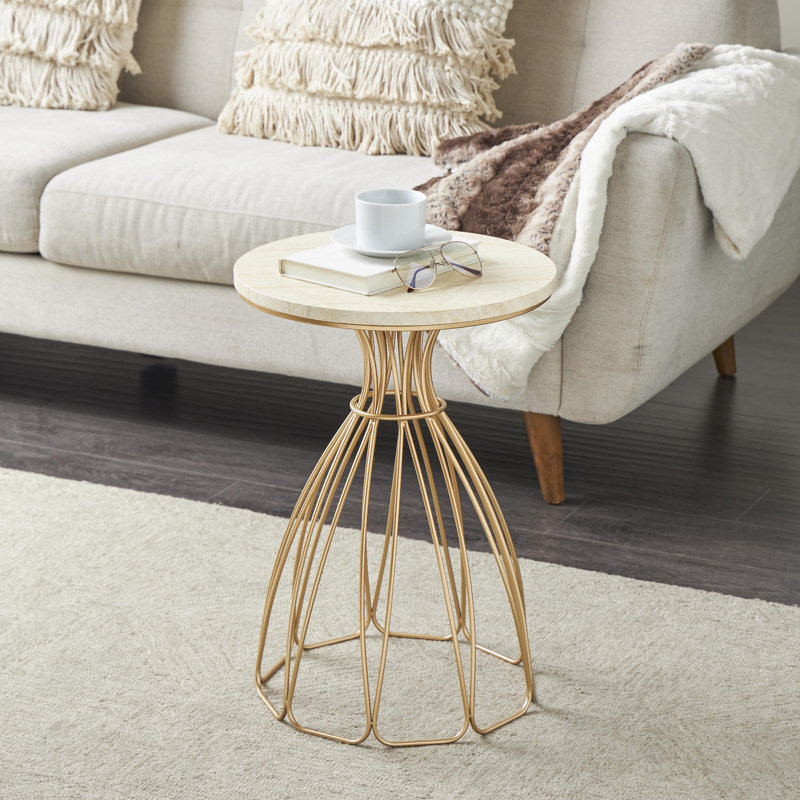 Table d'appoint Cole and Grey, 21.5" H x 15.75" W x 15.75" D