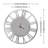 Mirrored Roman numerals decorative round wall clock
