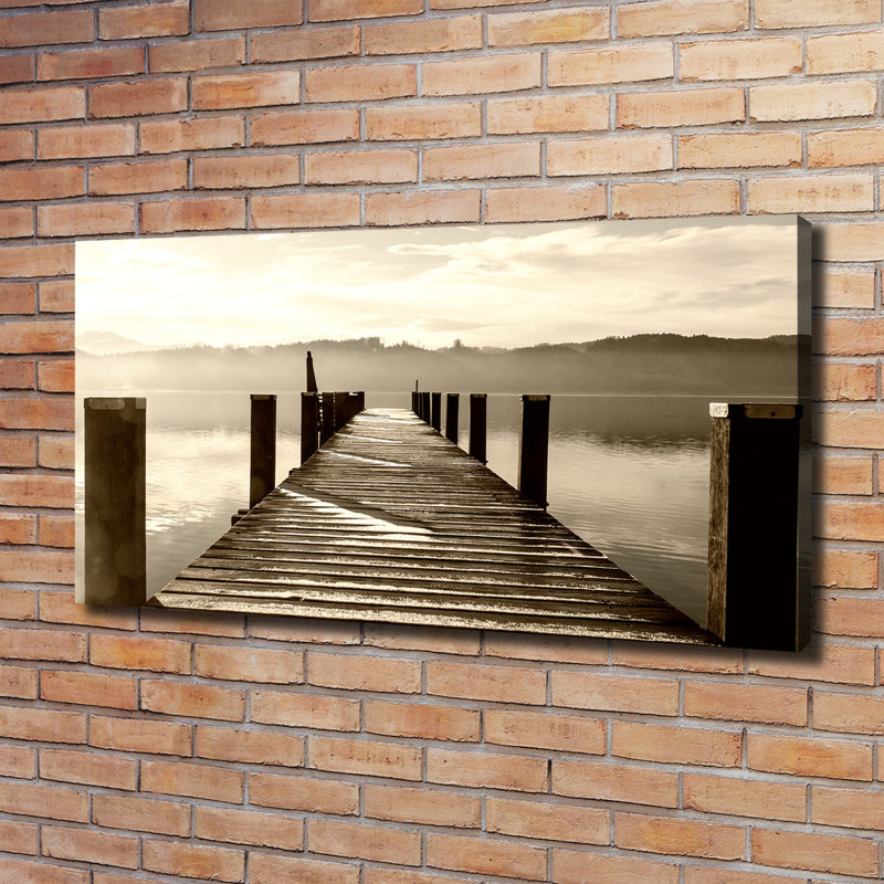 Wooden Pier - Wrapped Canvas Print