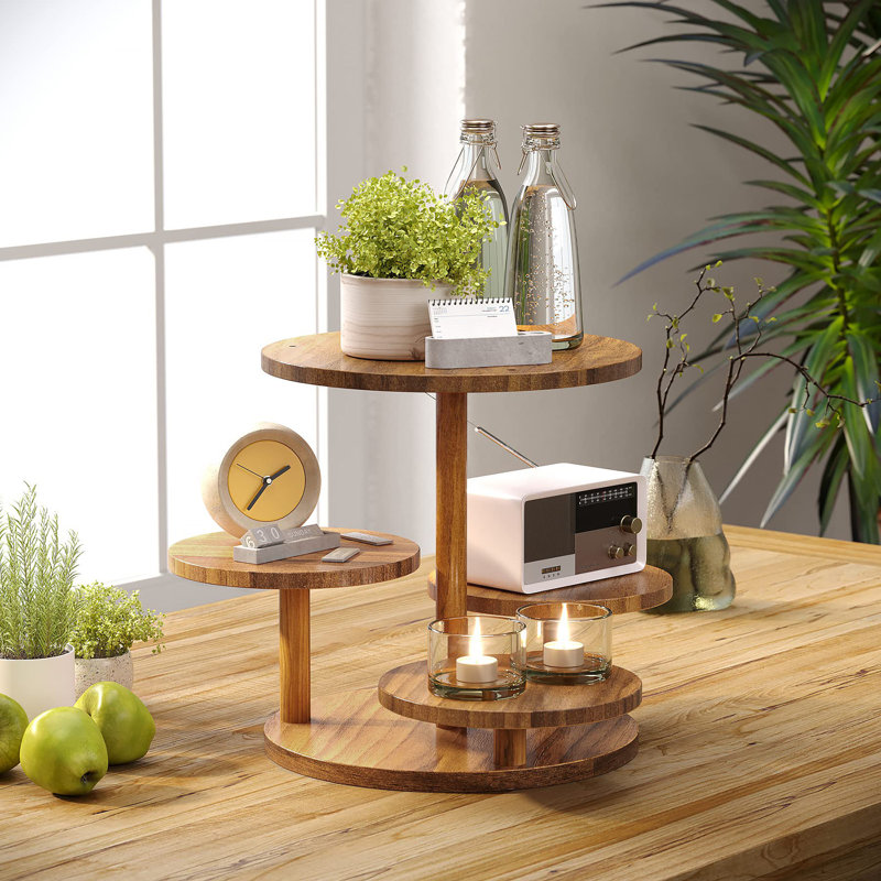Melihate Wood Tiered Stand