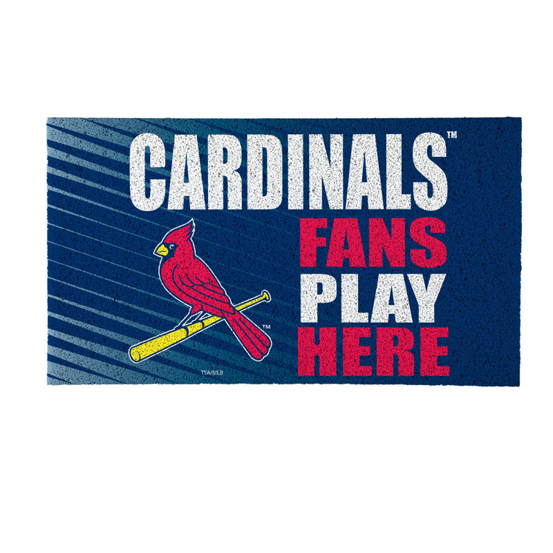 Tapis en PVC St Louis Cardinals Fan, 28 po x 16 po