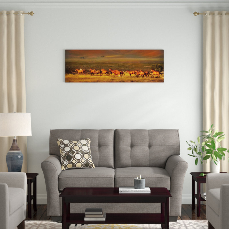 « montana dreaming », reproduction de photo sur toile, H 12 po x l 36 po x P 1,5 po, Toile tendue