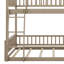 Structure de lit superposé avec échelle sécurisée et garde-corps complets-1493020636