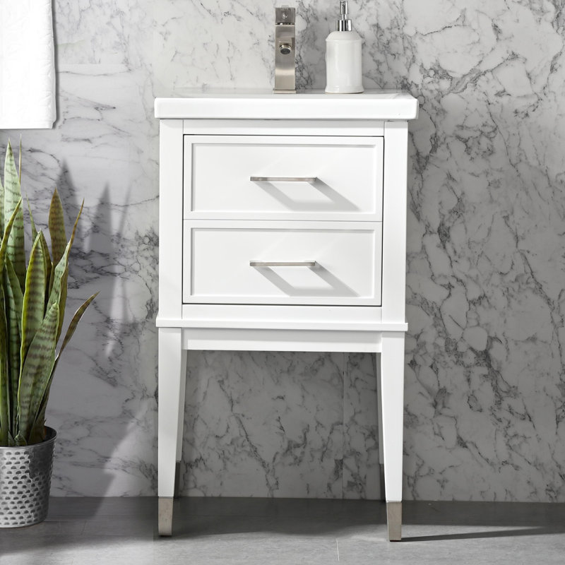 Ensemble de meuble-lavabo simple 20 po Deon, Blanc