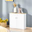 Armoire de cuisine, buffet avec caractéristiques pratiques - blanc, tablettes intérieures ajustables