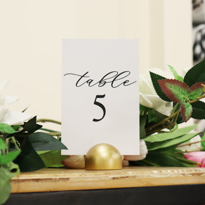 Plaque de table moderne moderne et cursive