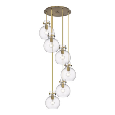 Luminaire suspendu sphère 6 lumières Amrith