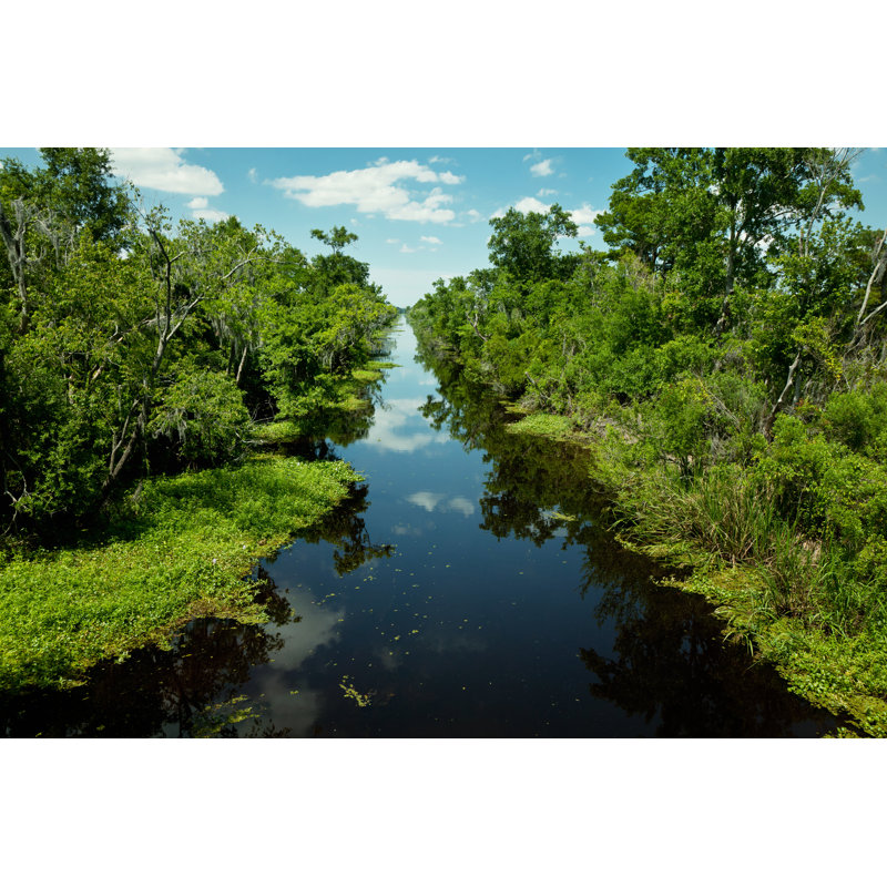 Water Canal 1 Piece Wrapped Canvas Wall Art, 61cm H x 91cm W x 3.8cm D