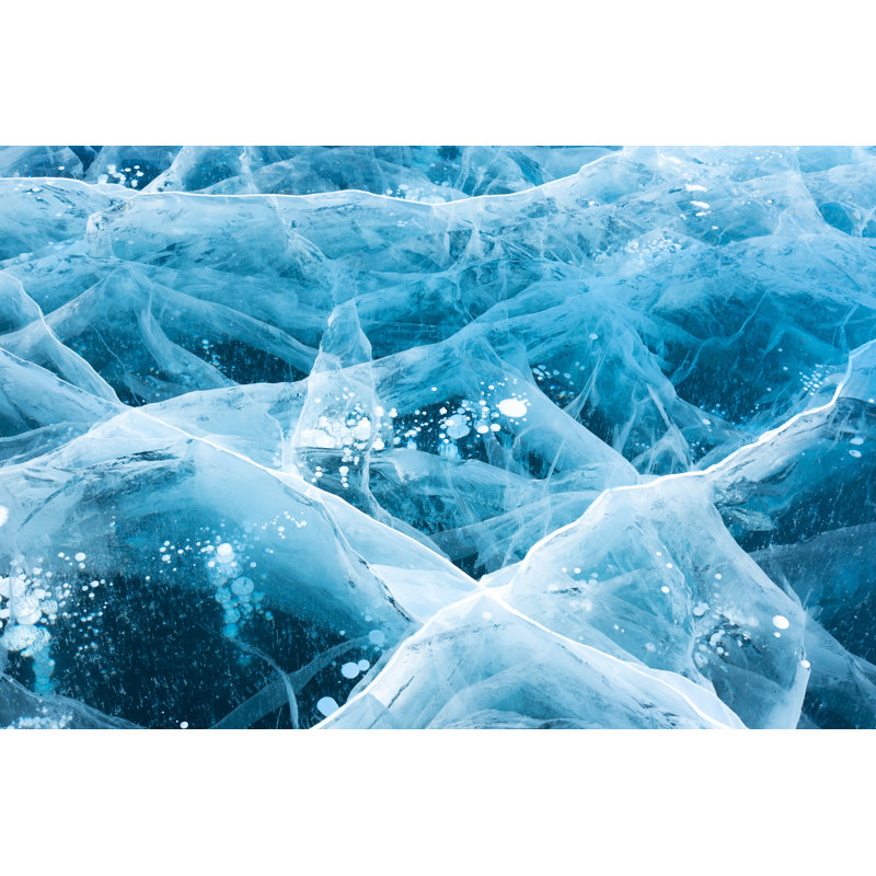 Ice Surface Of Baikal Lake by Mantaphoto - Wrapped Canvas Print, 51cm H x 76cm W