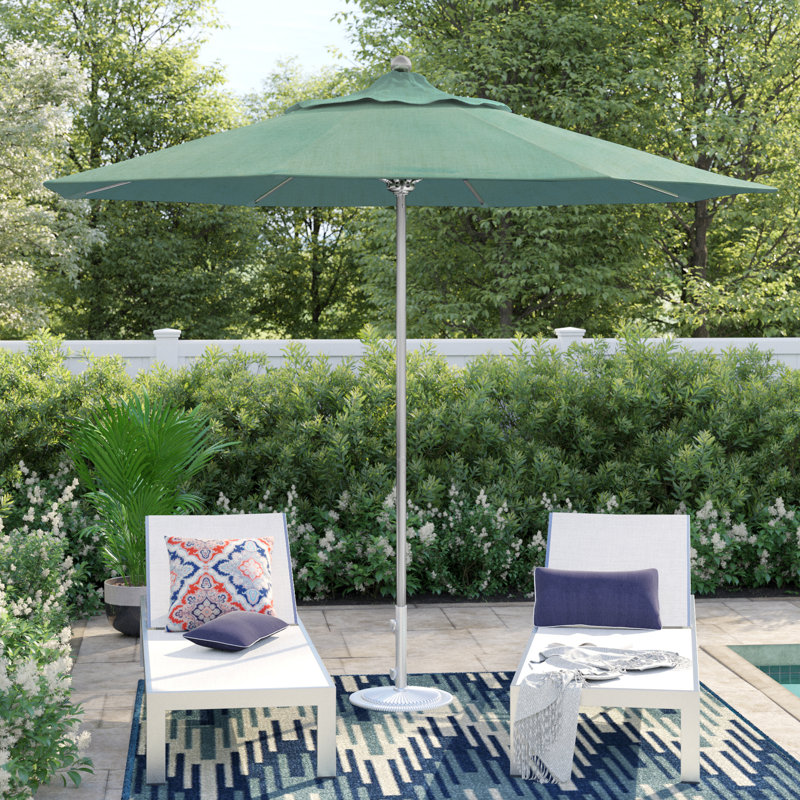 Parasol de marché 9 pi Hibo, Toile spa Sunbrella®