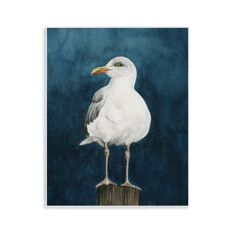 Art mural perché sur un oiseau côtier par Grace Popp