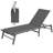 Kozyard Outdoor Foldable Lounge Chair, Aluminum Frame Patio Lounger with 5-Position Adjustable Backrest, Breathable Textilene Fabric, Assemble-Free, Reclining Full-Flat Poolside Gray-1829500592