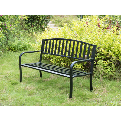 Barty Steel Outdoor Bench