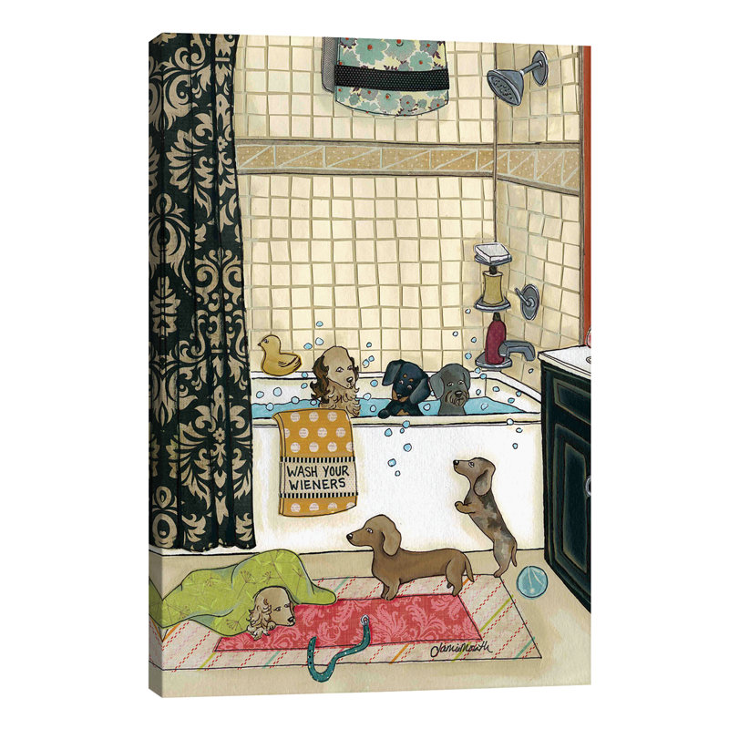 Wash Your Wieners by Jamie Morath - Wrapped Canvas Print, 66.04 cm H x 45.72 cm W x 3.175 cm D