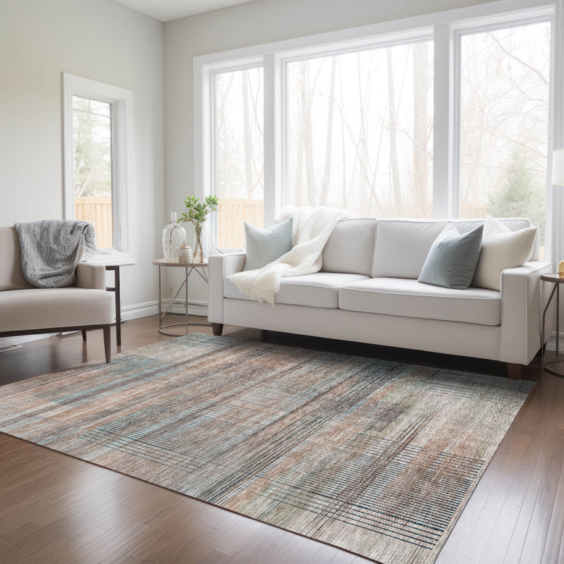 Tapis intérieur / extérieur Chamblis avec envers antidérapant, Rectangle 5 pi x 7 pi 6 po