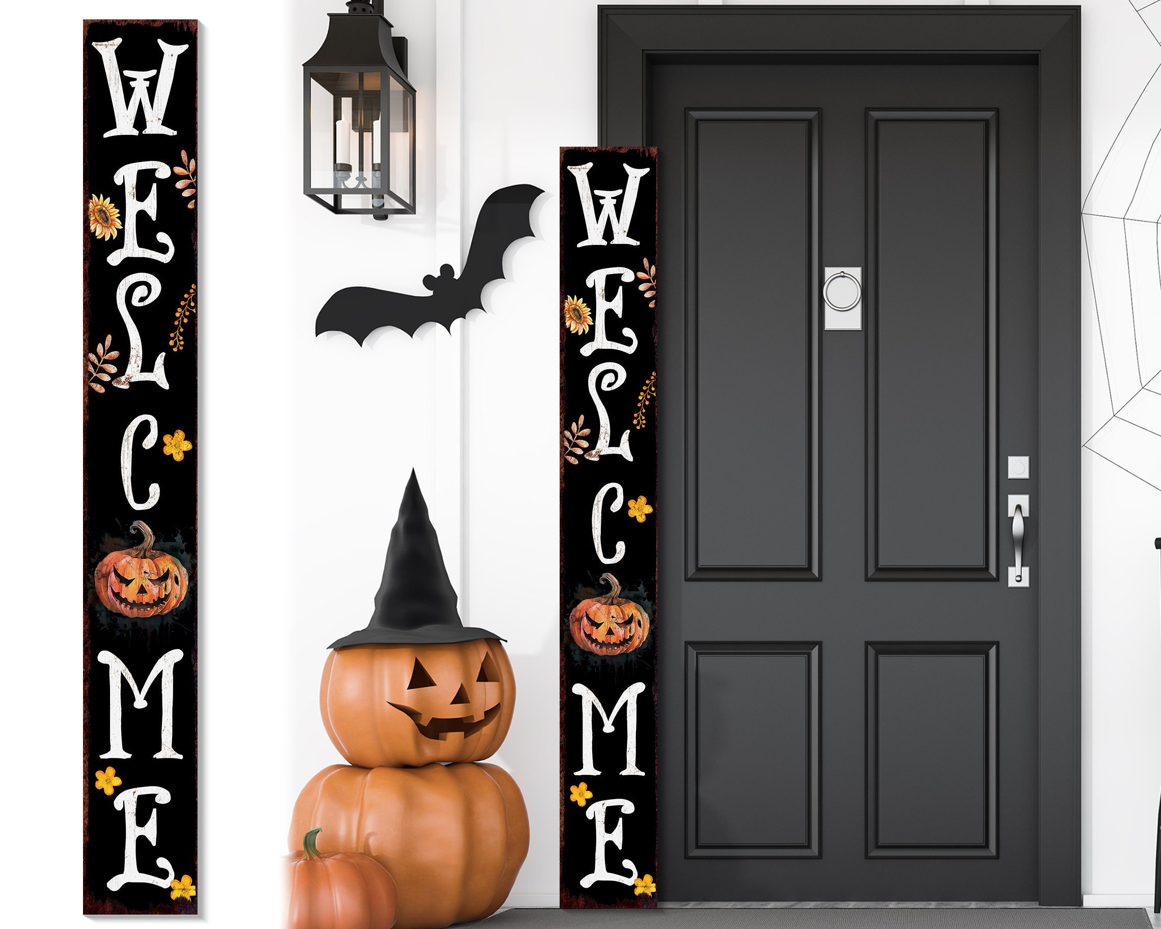 The Holiday Aisle® Jack-o-lantern Halloween Door Mural 