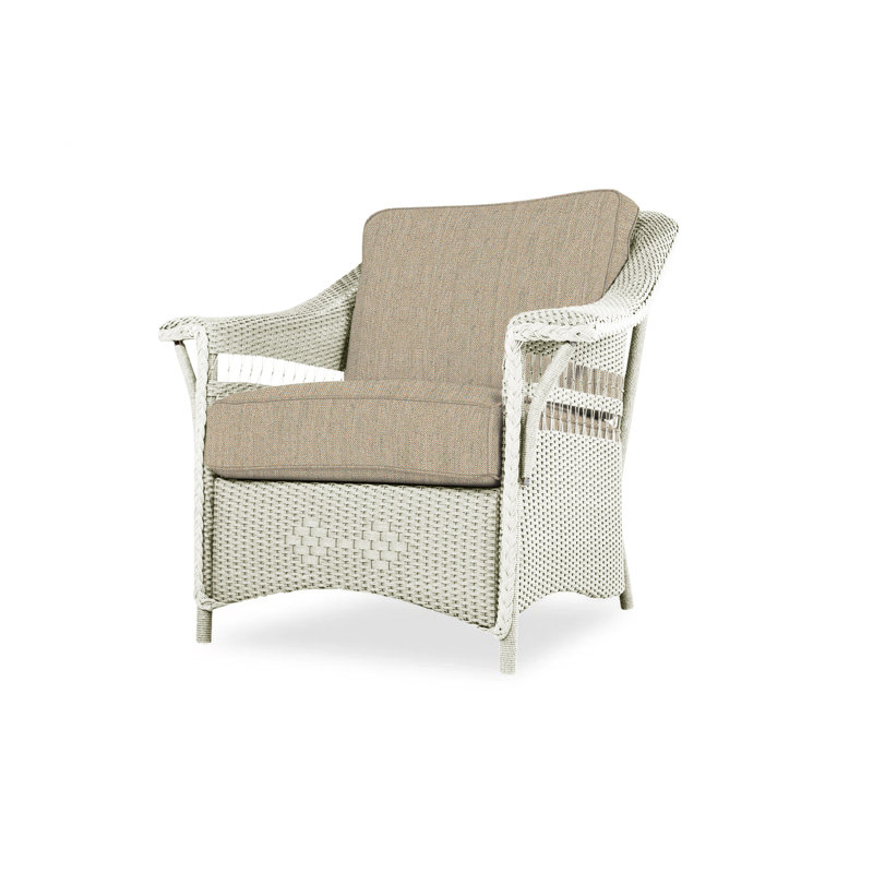 Nantucket Outdoor Lounge Chair, Remy Pebble, Linen