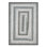 Tapis tressé  / intérieur / extérieur blanc / ivoire / argent / gris lavable