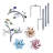 Siller 91 in. Flowers Wind Spinner Garden Stake