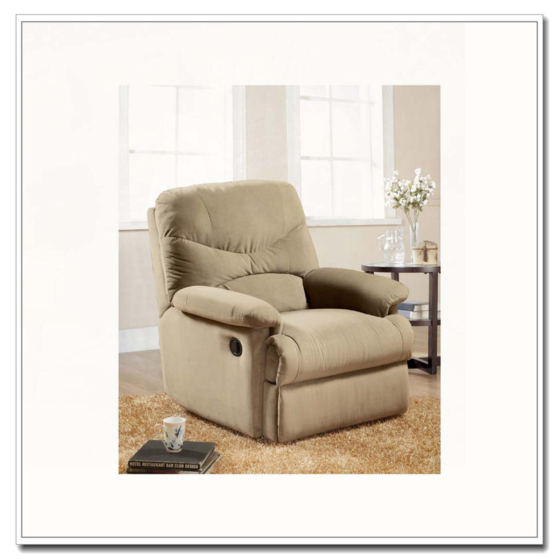 Fauteuil inclinable en microfibre, Beige