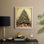 «Christmas Holiday Art CDXCII», reproduction d'art encadrée - bois massif